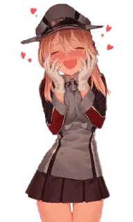 😍 emoji Nazy Waifu Telegram sticker 10 of 88