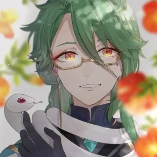 💉 emoji `Бай Чжу @genshinbyevico Telegram sticker 6 of 22