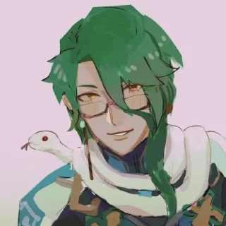 💉 emoji `Бай Чжу @genshinbyevico Telegram sticker 12 of 22