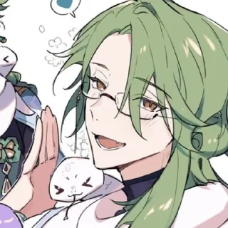 💉 emoji `Бай Чжу @genshinbyevico Telegram sticker 7 of 22