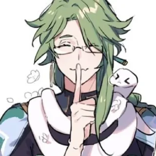 💉 emoji `Бай Чжу @genshinbyevico Telegram sticker 8 of 22