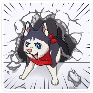 🐺 emoji Лаки от @TgSticker Telegram sticker 24 of 49