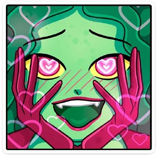 😍 emoji Селена от @TgSticker Telegram sticker 17 of 49