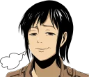 😏 emoji Attack on Titan :: @line_stickers Telegram sticker 18 of 40