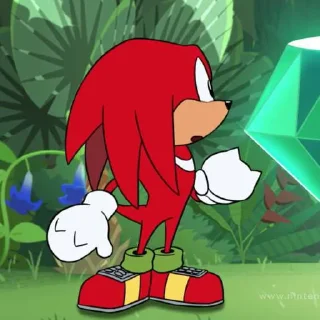 😯 emoji Knuckles the echidna Telegram sticker 10 of 120
