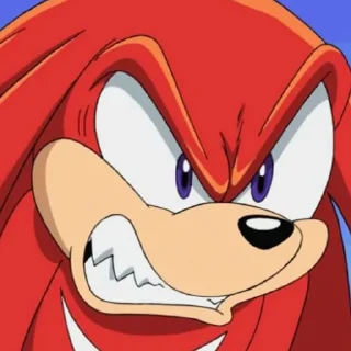 😡 emoji Knuckles the echidna Telegram sticker 18 of 120