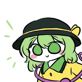 👀 emoji Koishi super love🍀 Telegram sticker 5 of 114