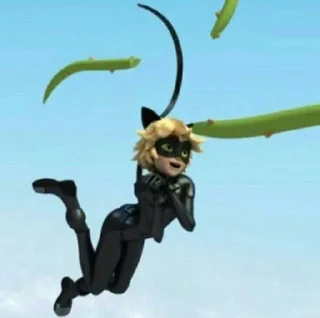 🌬️ emoji Cat Noir Telegram sticker 9 of 15