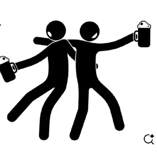 👍 emoji Чёрные человек Telegram sticker 22 of 30