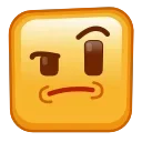 🤨 emoji Square Emoji @xkysluv Telegram sticker 19 of 120