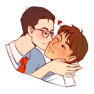 😚 emoji Няшимся Telegram sticker 8 of 116