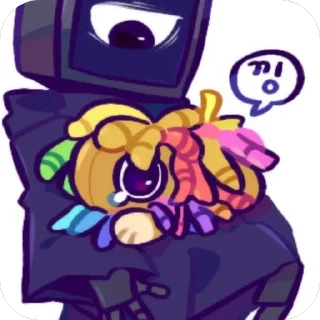 🫥 emoji 𝒀𝑨𝑹𝑵𝑨𝑩𝒀 ^_^ @SPoppyPlaytime Telegram sticker 18 of 32