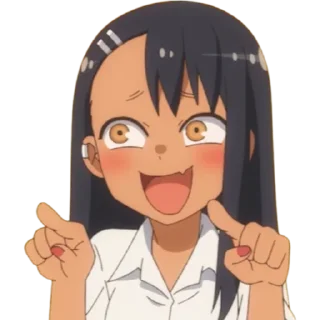 😏 emoji Nagatoro Telegram sticker 7 of 36