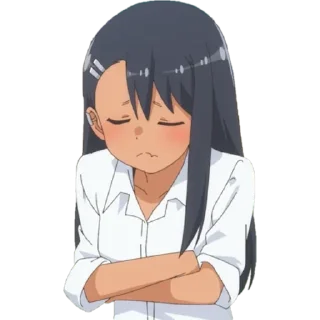 😔 emoji Nagatoro Telegram sticker 9 of 36
