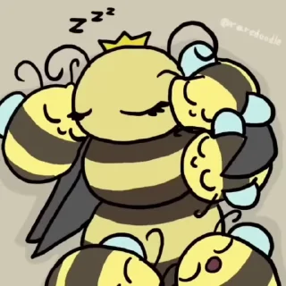 💤 emoji Bee Shorts (raredoodle) Telegram sticker 19 of 38