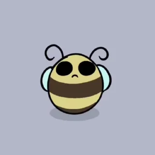 ☹️ emoji Bee Shorts (raredoodle) Telegram sticker 22 of 38