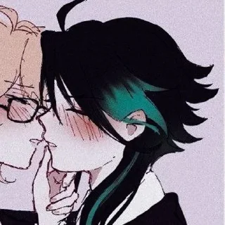 🧊 emoji Xiao x Aether <3 @v3stikers Telegram sticker 22 of 51