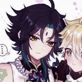 🧊 emoji Xiao x Aether <3 @v3stikers Telegram sticker 18 of 51