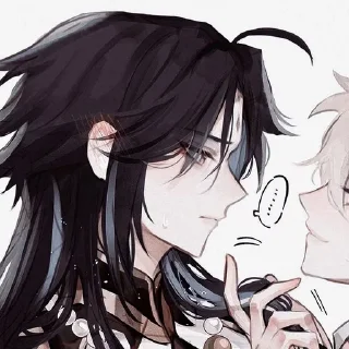 🧊 emoji Xiao x Aether <3 @v3stikers Telegram sticker 13 of 51