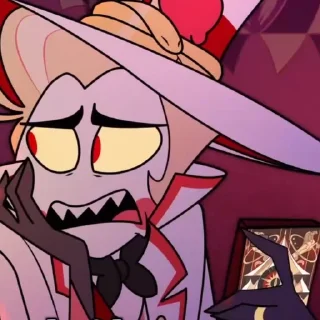 😟 emoji Lucifer Morningstar | Hazbin H Telegram sticker 10 of 48