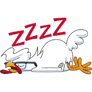 😴 emoji KFC. WK Telegram sticker 8 of 20