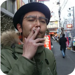 👍 emoji This is Mukai Shutoku. Telegram sticker 17 of 20