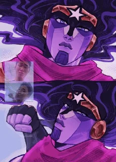 👊 emoji star platinum Telegram sticker 1 of 29