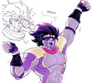 😴 emoji star platinum Telegram sticker 23 of 29