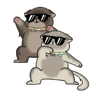 😎 emoji Lucky and Luna Telegram sticker 5 of 18