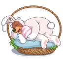 😴 emoji Easter Bear Telegram sticker 21 of 31