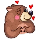 😍 emoji Honey Bear Telegram sticker 22 of 31