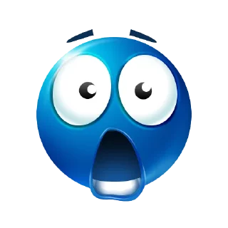 😳 emoji blue emoji by @sshtukaa Telegram sticker 20 of 59
