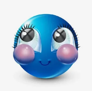 Sticker from синий смайлик [By: @Daria_mtvv