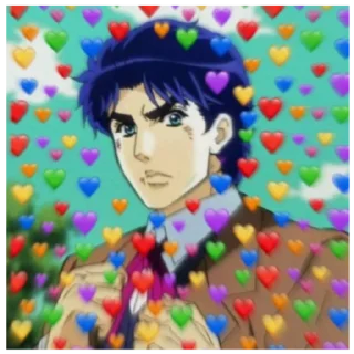 🔷 emoji джонатан джостар Telegram sticker 19 of 24