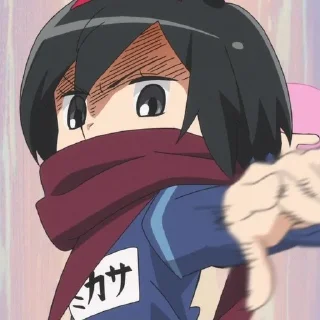 😡 emoji shingeki kyojin chuugakkou Telegram sticker 24 of 30