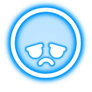 😟 emoji Неон стикеры @dek_soft Telegram sticker 8 of 31