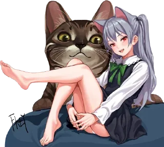🐱 emoji Неко-Тянки @anime_stickerr Telegram sticker 17 of 20