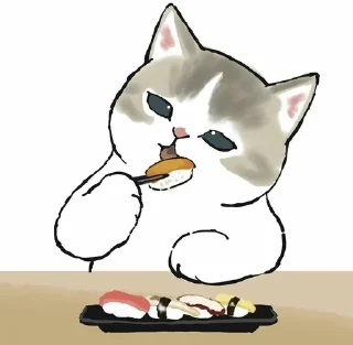 🎀 emoji (⁠◠⁠‿⁠・⁠)⁠—⁠☆ Moju_Sand cats2! Telegram sticker 12 of 23