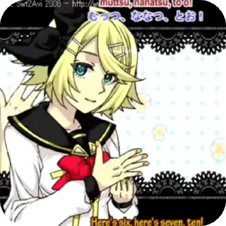 Sticker from Fear Garden (Kagamine Rin)