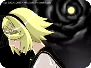 😧 emoji Fear Garden (Kagamine Rin) Telegram sticker 9 of 29