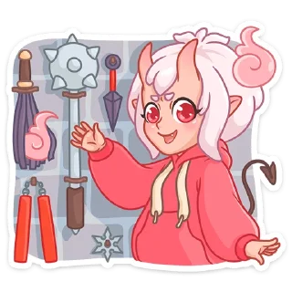 🙃 emoji Они-Тян @nyasticks Telegram sticker 22 of 49