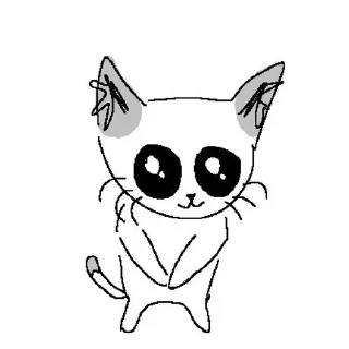 🥺 emoji crooked kitten Telegram sticker 14 of 14
