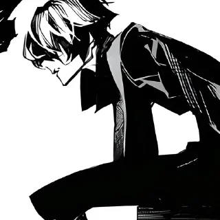 🥃 emoji Osamu Dazai || Beast ≈ @wujsed Telegram sticker 21 of 48