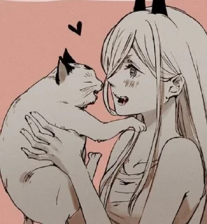 ❤️ emoji Мявка | чел бензопила Telegram sticker 6 of 47