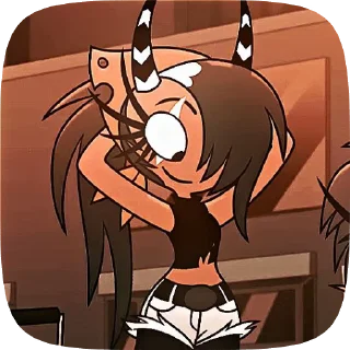 🌟 emoji БОЛЬШЕ ⇨ @CLOOBHUB САЛЛИ АДСКИЙ БОСС HELLUVA BOSS Telegram sticker 15 of 73