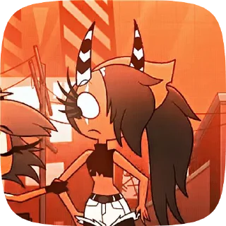 🌟 emoji БОЛЬШЕ ⇨ @CLOOBHUB САЛЛИ АДСКИЙ БОСС HELLUVA BOSS Telegram sticker 6 of 73