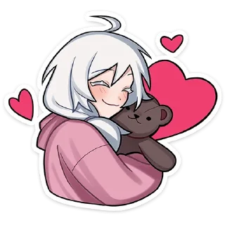 🤗 emoji оля без надписей @stickwithouttext Telegram sticker 10 of 48