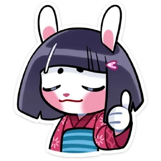 👍 emoji усагичи без надписей @stickwithouttext Telegram sticker 15 of 46