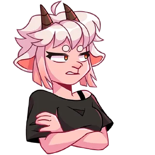 😒 emoji Эйко без надписей @stickers_vk Telegram sticker 15 of 48