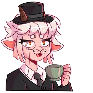 ☕ emoji Эйко без надписей @stickers_vk Telegram sticker 5 of 48